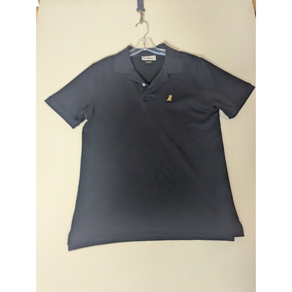James Bark Special Edition Polo Shirt Navy Short Sleeve Pima Cotton Preppy‎ Sz M
